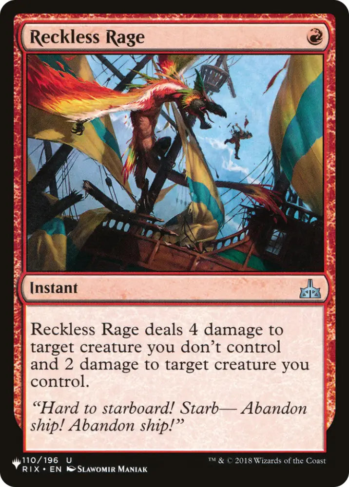 Reckless Rage [The List] - MTG Single