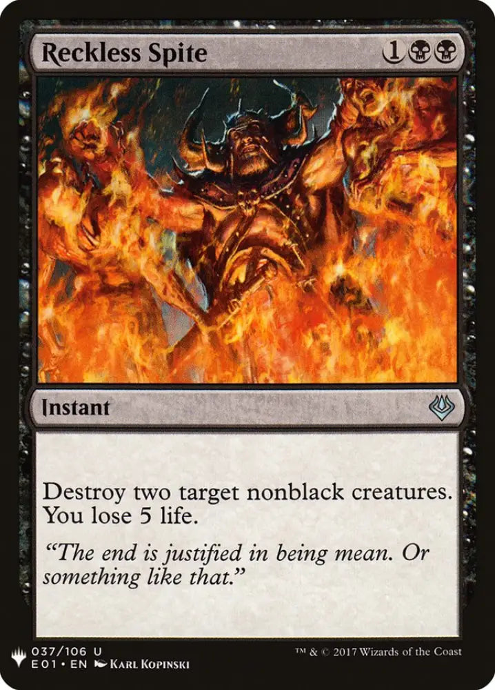 Reckless Spite [Mystery Booster] - MTG Single