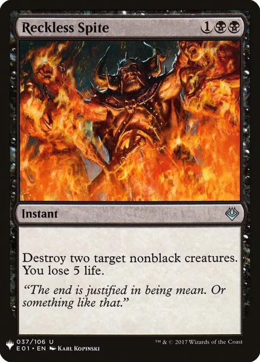 Reckless Spite [Mystery Booster] - MTG Single