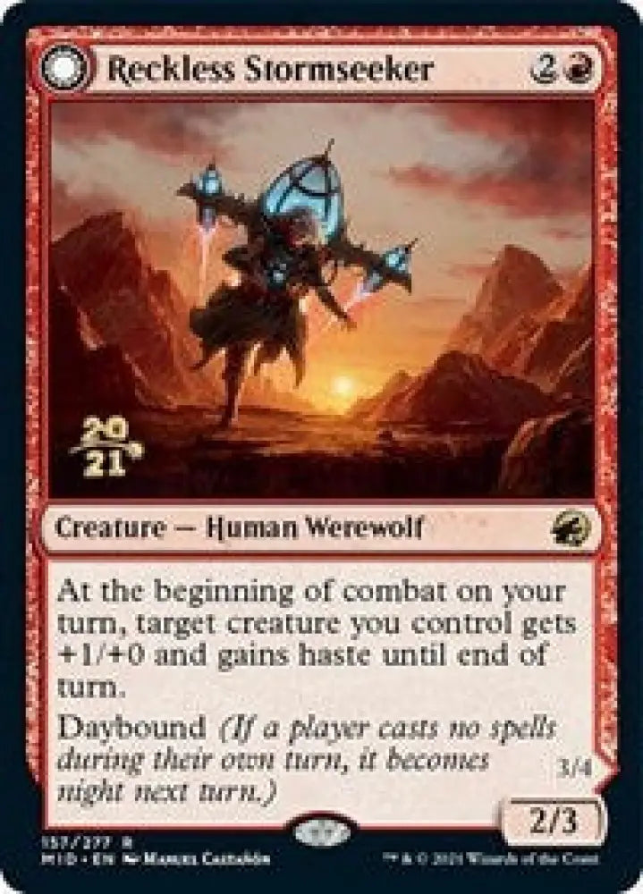 Reckless Stormseeker (157) [Prerelease Cards]