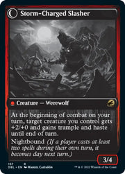Reckless Stormseeker // Storm-Charged Slasher [Innistrad: Double Feature] - MTG Single