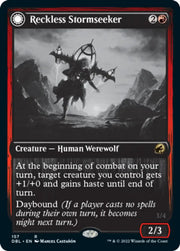 Reckless Stormseeker // Storm-Charged Slasher [Innistrad: Double Feature] - MTG Single