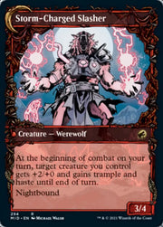 Reckless Stormseeker // Storm-Charged Slasher (Showcase Equinox) [Innistrad: Midnight Hunt] - MTG Single