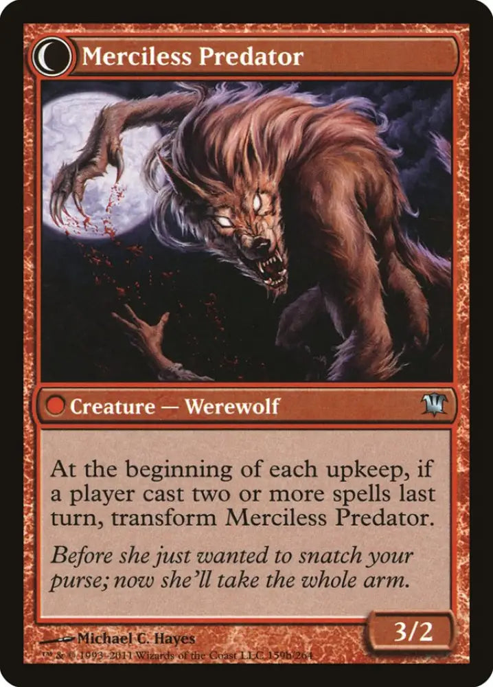 Reckless Waif // Merciless Predator [Innistrad] - MTG Single