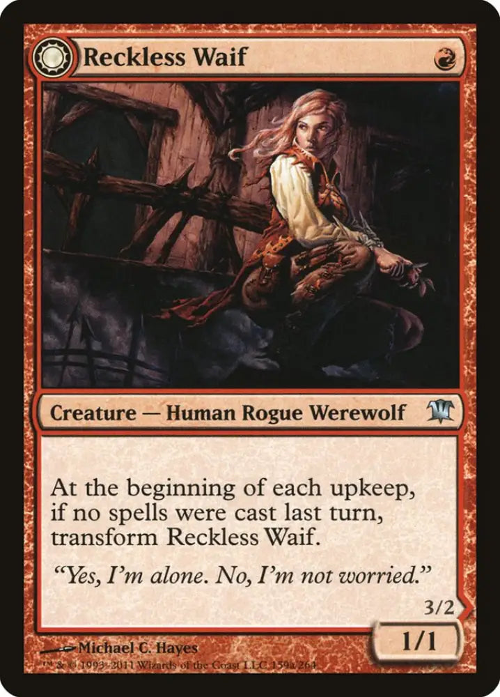 Reckless Waif // Merciless Predator [Innistrad] - MTG Single