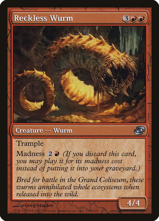 Reckless Wurm [Planar Chaos] - MTG Single
