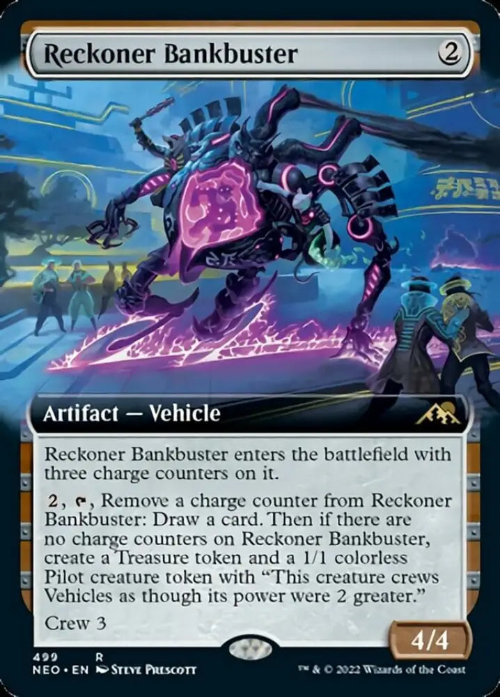 Reckoner Bankbuster (Extended Art) [Kamigawa: Neon Dynasty] - MTG Single