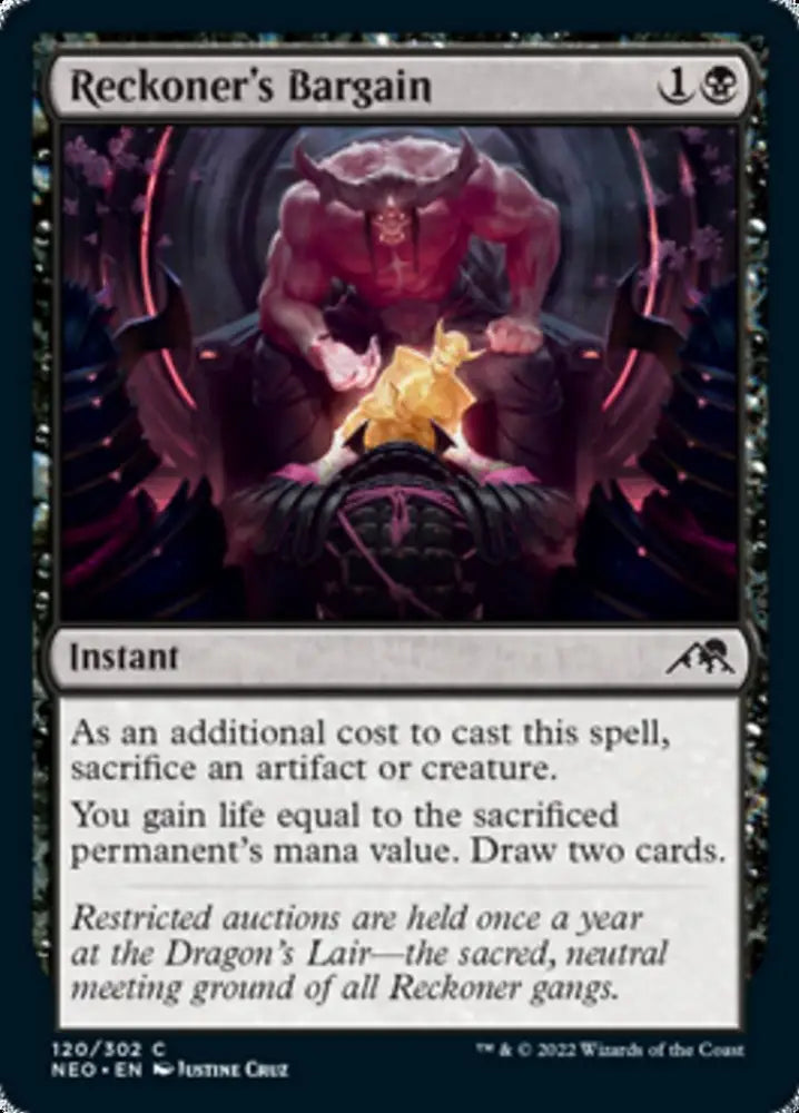 Reckoner’s Bargain [Kamigawa: Neon Dynasty] - MTG Single
