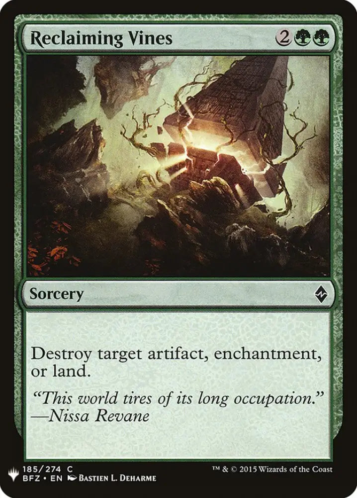 Reclaiming Vines [Mystery Booster] - MTG Single
