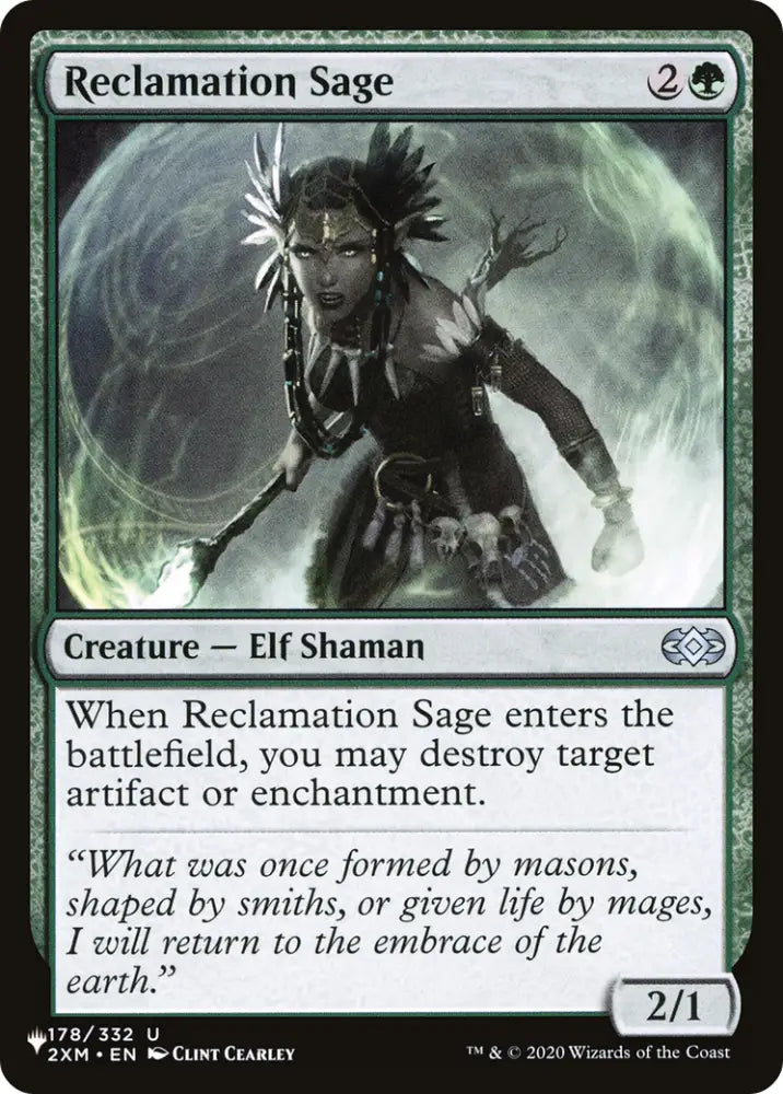 Reclamation Sage (2XM) [The List] - MTG Single