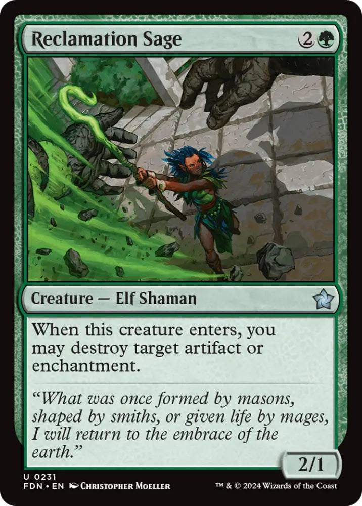 Reclamation Sage [Foundations] - MTG Single