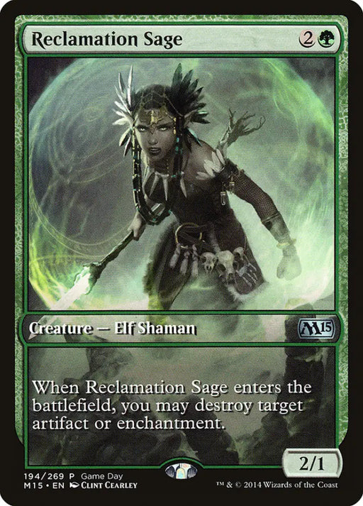 Reclamation Sage (Game Day) [Magic 2015 Promos] - MTG Single