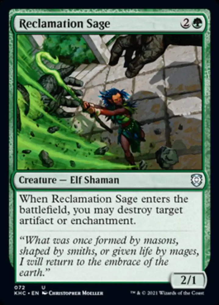 Reclamation Sage [Kaldheim Commander] - MTG Single