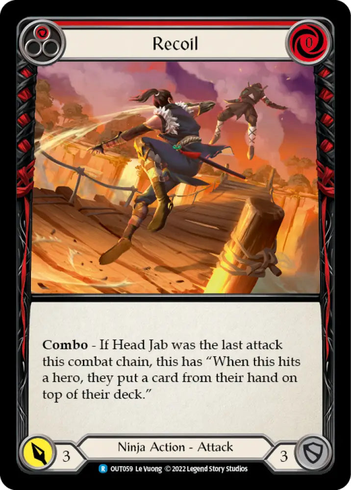 Recoil (Red) [Outsiders] Rainbow Foil - Flesh And Blood Single