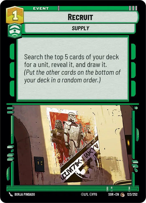 Recruit (123/252) [Spark of Rebellion] - Star Wars: Unlimited Single