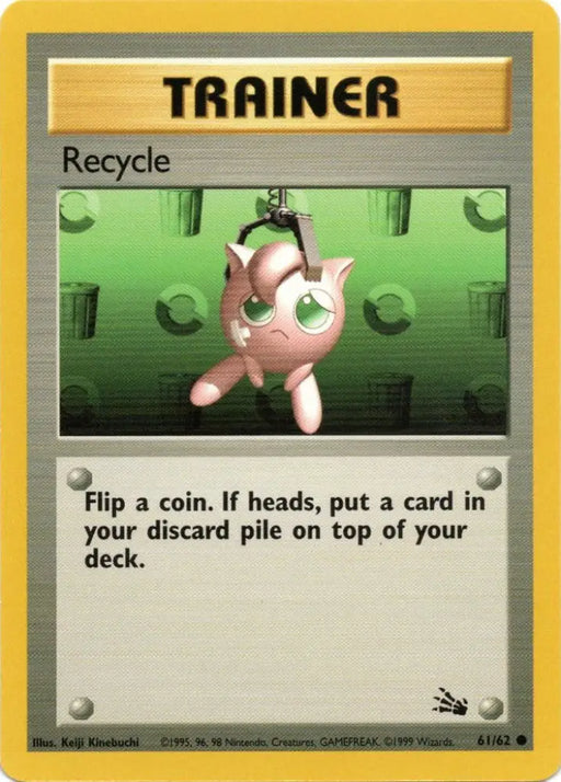 Recycle (61/62) [Fossil Unlimited] - Pokemon Single