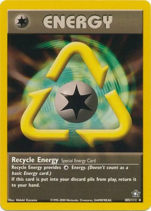 Recycle Energy (105/111) [Neo Genesis Unlimited] - Pokemon Single