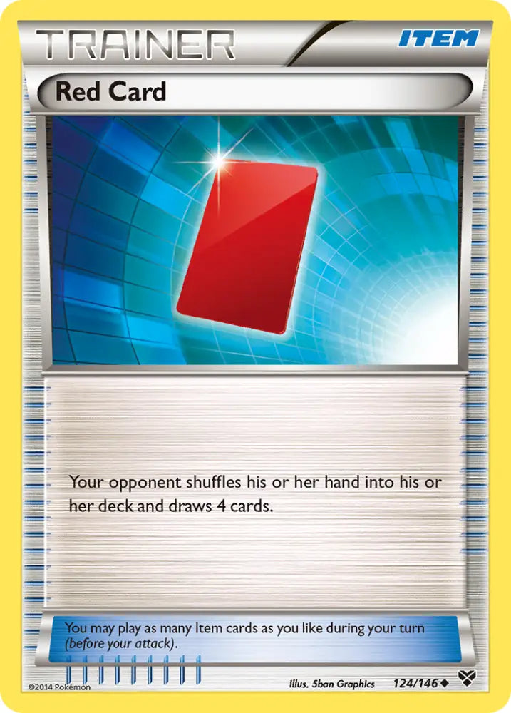 Red Card (124/146) [XY: Base Set] - Pokemon Single