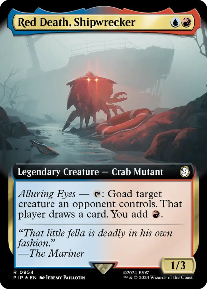 Red Death Shipwrecker (Extended Art) (Surge Foil) [Fallout] - MTG Single