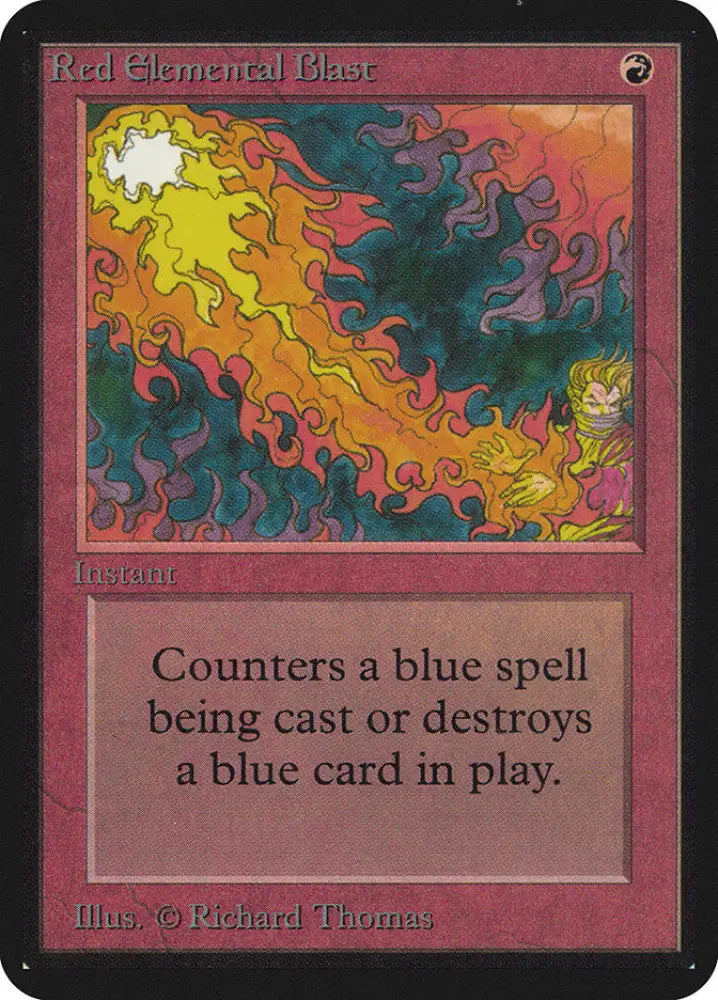 Red Elemental Blast [Alpha Edition] - MTG Single