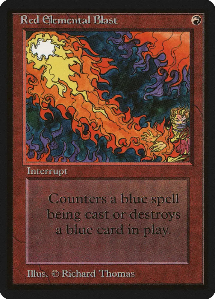 Red Elemental Blast [Beta Edition] - MTG Single