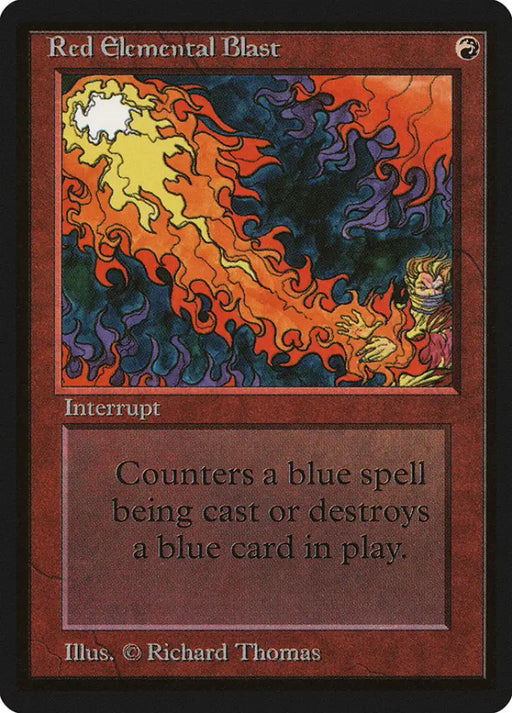 Red Elemental Blast [Beta Edition] - MTG Single