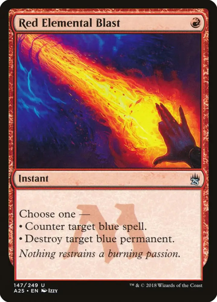 Red Elemental Blast [Masters 25] - MTG Single