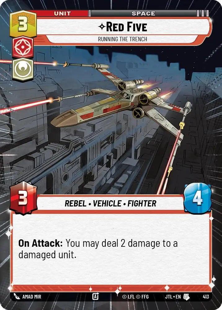 Red Five - Running the Trench (Hyperspace) (413) [Jump to Lightspeed] - Star Wars: Unlimited Single