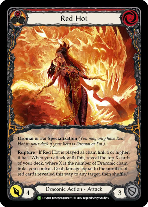 Red Hot [LGS108] (Promo) Rainbow Foil - Flesh And Blood Single