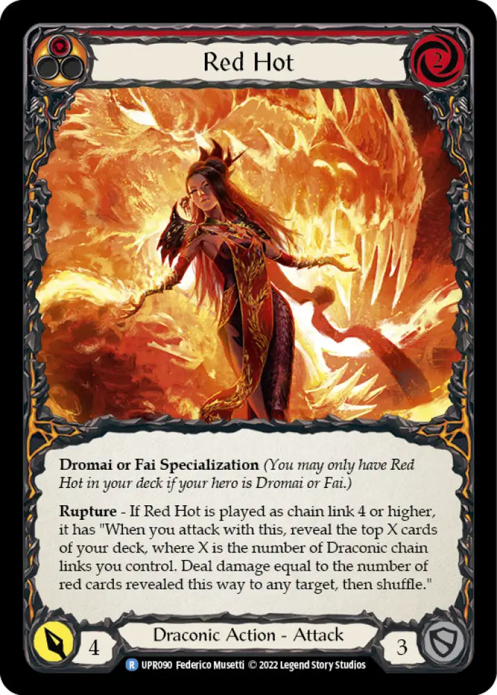 Red Hot [Uprising] Rainbow Foil - Flesh And Blood Single