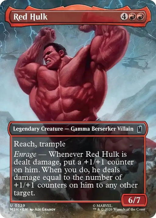 Red Hulk (Borderless) (329) [Marvel Super Heroes]
