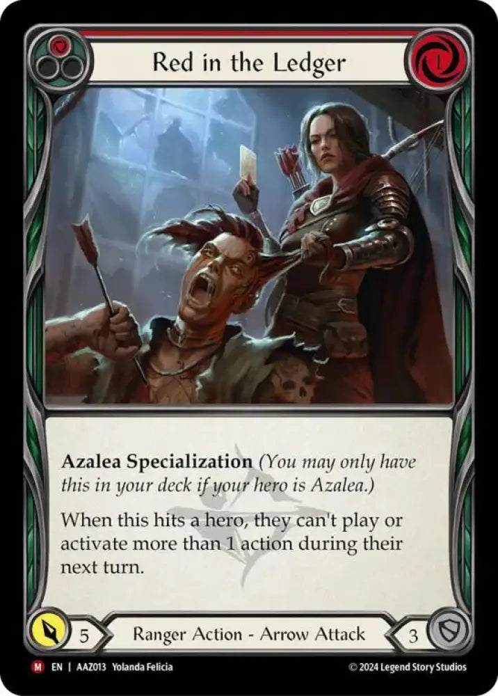 Red in the Ledger [AAZ013] (Armory Deck: Azalea) - Flesh And Blood Single