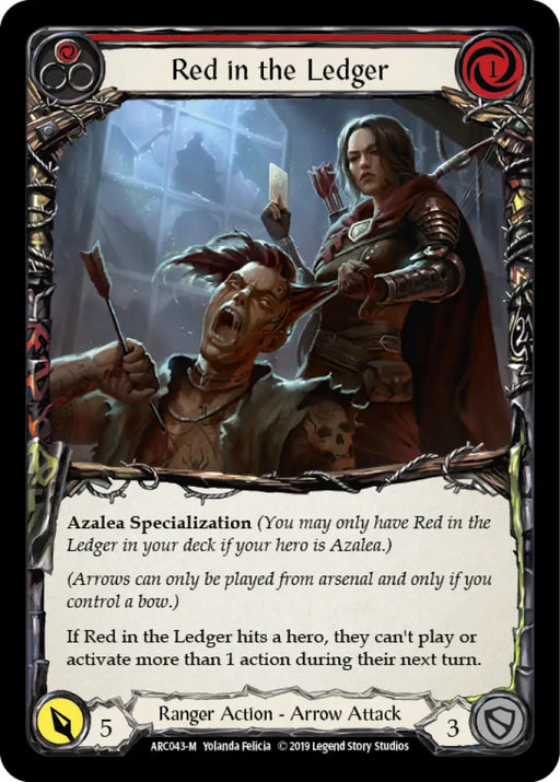 Red in the Ledger [Arcane Rising 1st Edition] 1st Edition Normal - Flesh And Blood Single