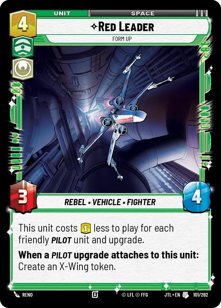 Red Leader - Form Up (101/262) [Jump to Lightspeed] - Star Wars: Unlimited Single