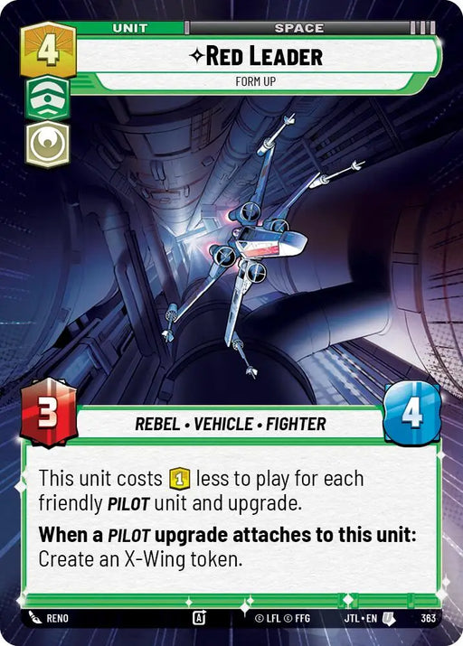 Red Leader - Form Up (Hyperspace) (363) [Jump to Lightspeed] - Star Wars: Unlimited Single