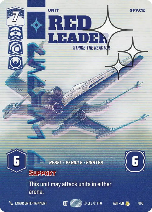 Red Leader - Strike the Reactor (Prestige Foil) (865) [Ashes of the Empire]