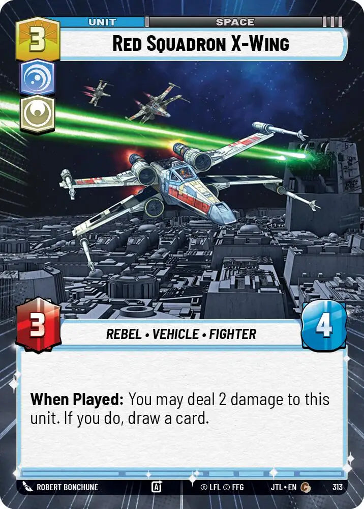 Red Squadron X-Wing (Hyperspace) (313) [Jump to Lightspeed] - Star Wars: Unlimited Single