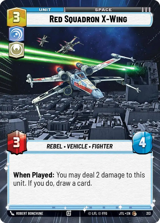 Red Squadron X-Wing (Hyperspace) (313) [Jump to Lightspeed] - Star Wars: Unlimited Single
