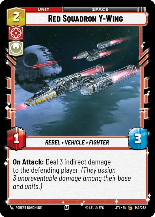 Red Squadron Y-Wing (149/257) [Jump to Lightspeed] - Star Wars: Unlimited Single