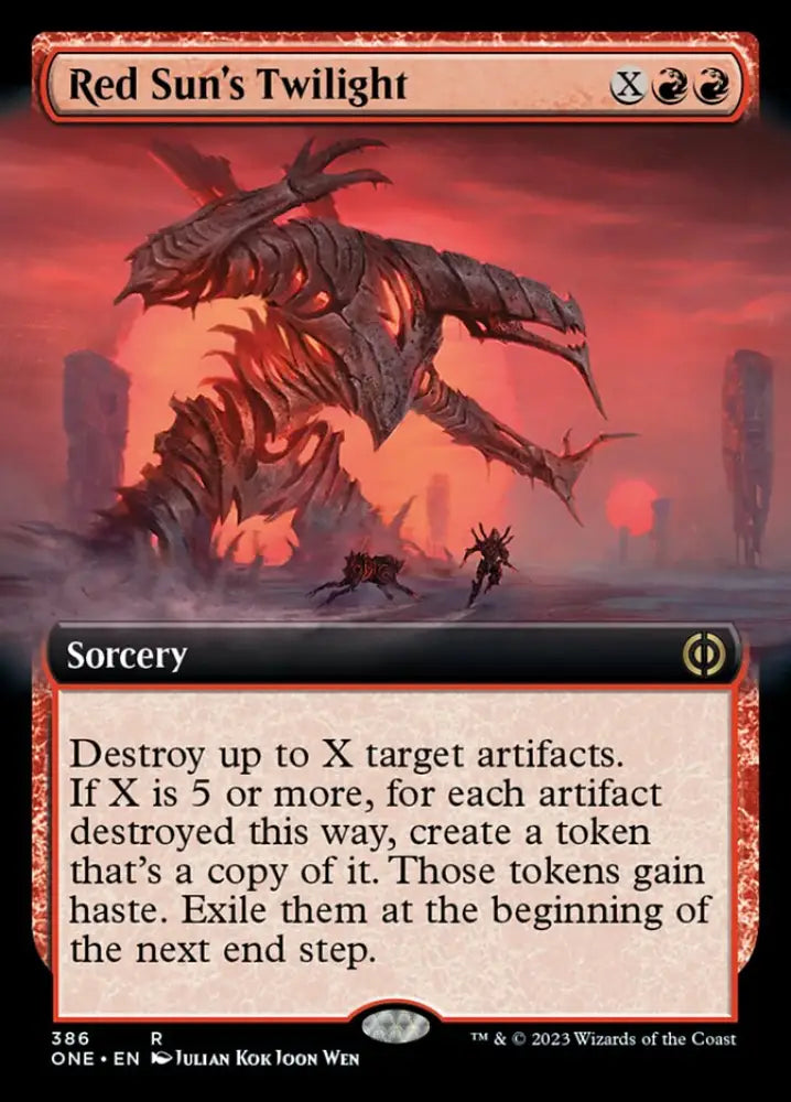 Red Sun’s Twilight (Extended Art) [Phyrexia: All Will Be One] - MTG Single