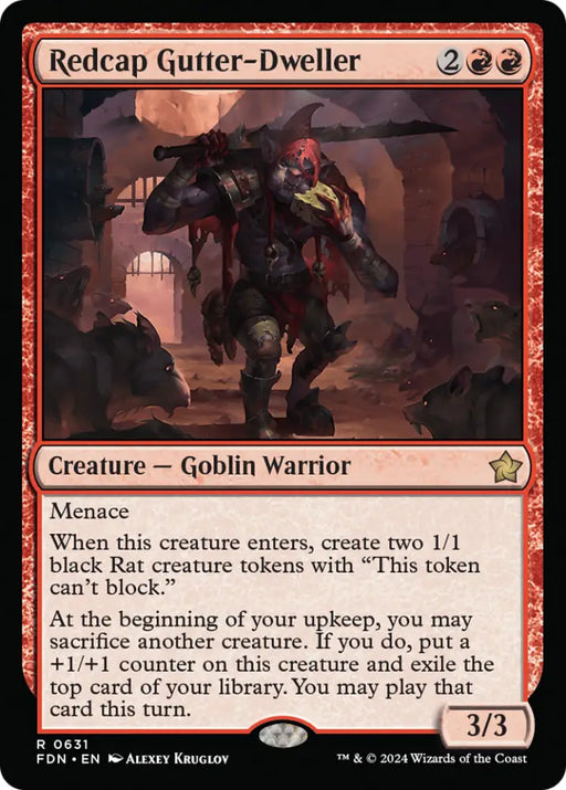 Redcap Gutter-Dweller [Foundations] - MTG Single