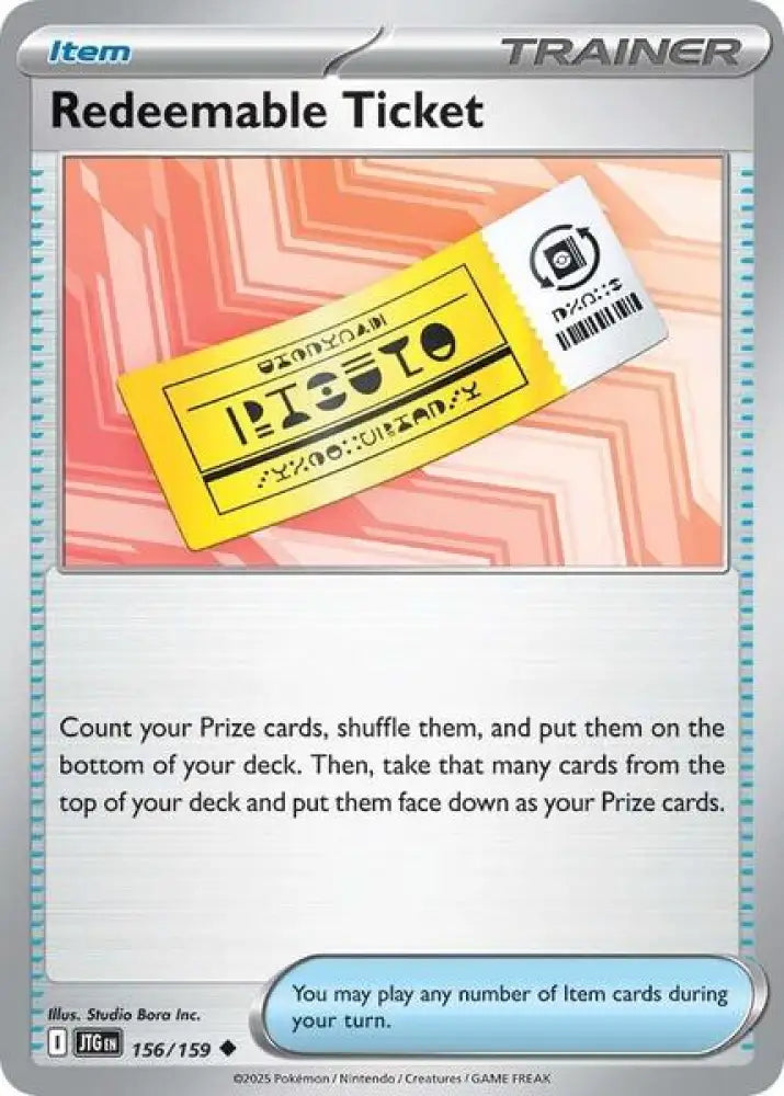 Redeemable Ticket [SV09 Journey Together]