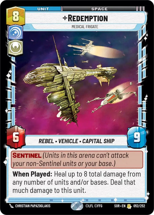 Redemption - Medical Frigate (052/252) [Spark of Rebellion] - Star Wars: Unlimited Single