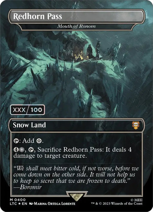 Redhorn Pass - Mouth of Ronom (Serialized) [The Lord of the Rings: Tales of Middle-Earth Commander] - MTG Single