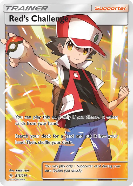 Red’s Challenge (213/214) [Sun & Moon: Unbroken Bonds] - Pokemon Single