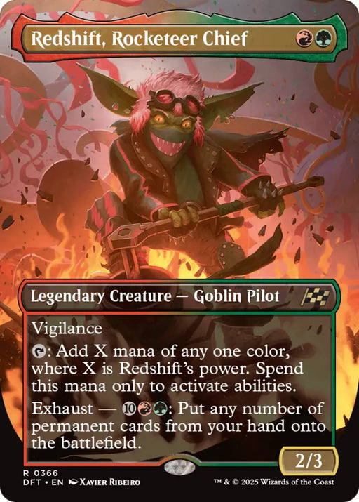 Redshift Rocketeer Chief (Borderless) [Aetherdrift] - MTG Single