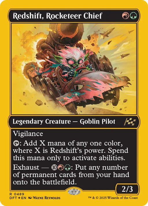 Redshift Rocketeer Chief (First-Place Foil) [Aetherdrift] - MTG Single