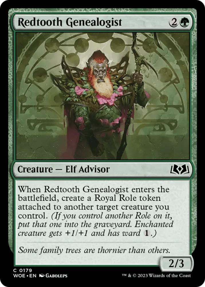 Redtooth Genealogist [Wilds of Eldraine] - MTG Single