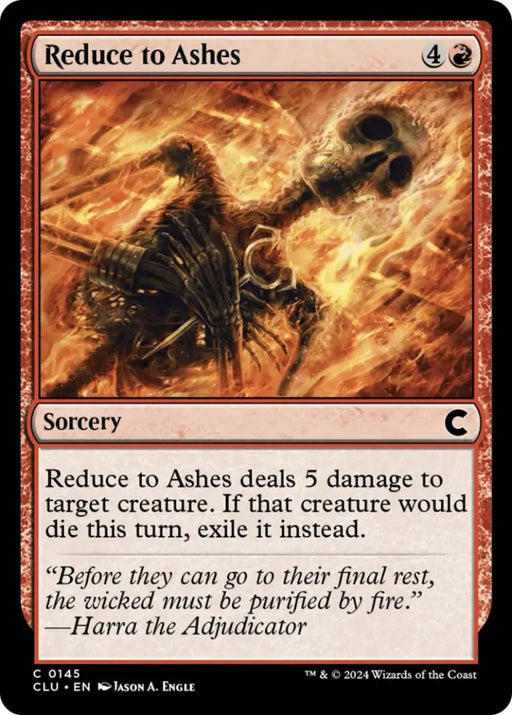 Reduce to Ashes [Ravnica: Clue Edition] - MTG Single