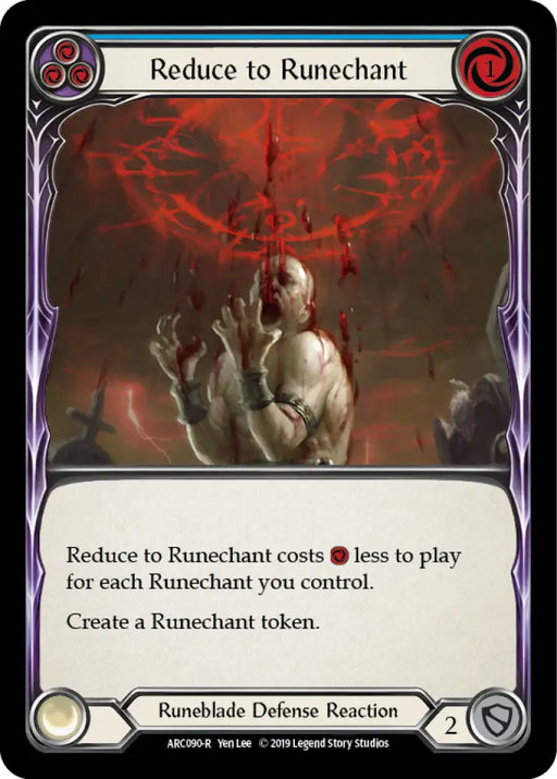 Reduce to Runechant (Blue) [Arcane Rising 1st Edition] 1st Edition Rainbow Foil - Flesh And Blood Single